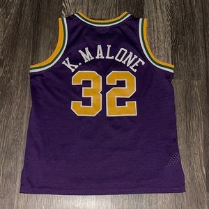 SOLD on eBay!!  UTAH JAZZ 91 KARL MALONE KIDS MITCHELL AND NESS LARGE 14/16